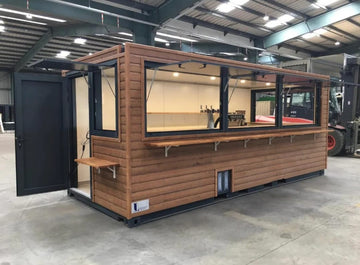 Container Bar & Caffetteria 20 piedi – completamente attrezzato e pronto all'uso