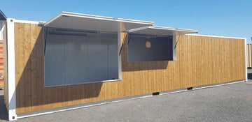 Bar modulare per container in legno Privilège 40' – Bar mobile premium