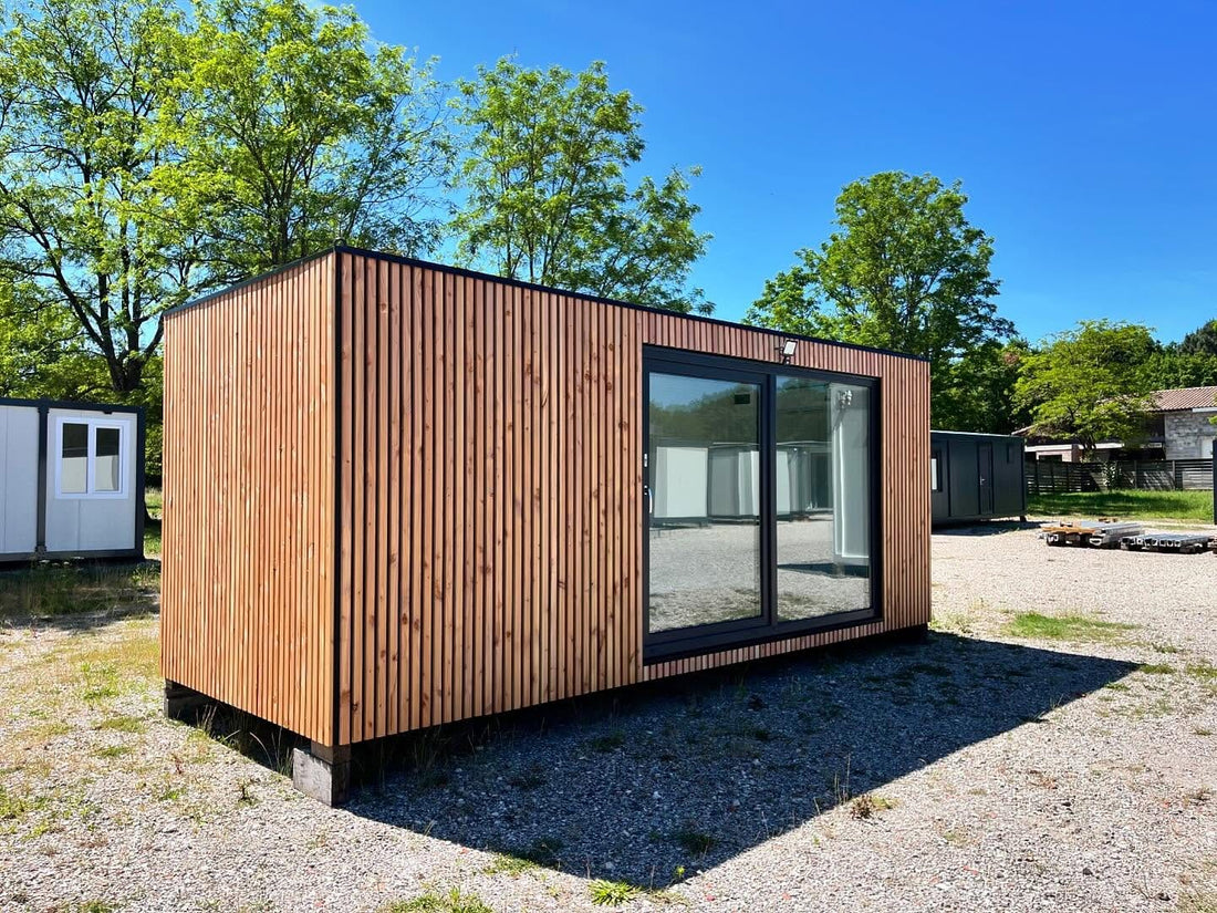 Container modulo abitativo da 14 m² – design moderno e minimalista