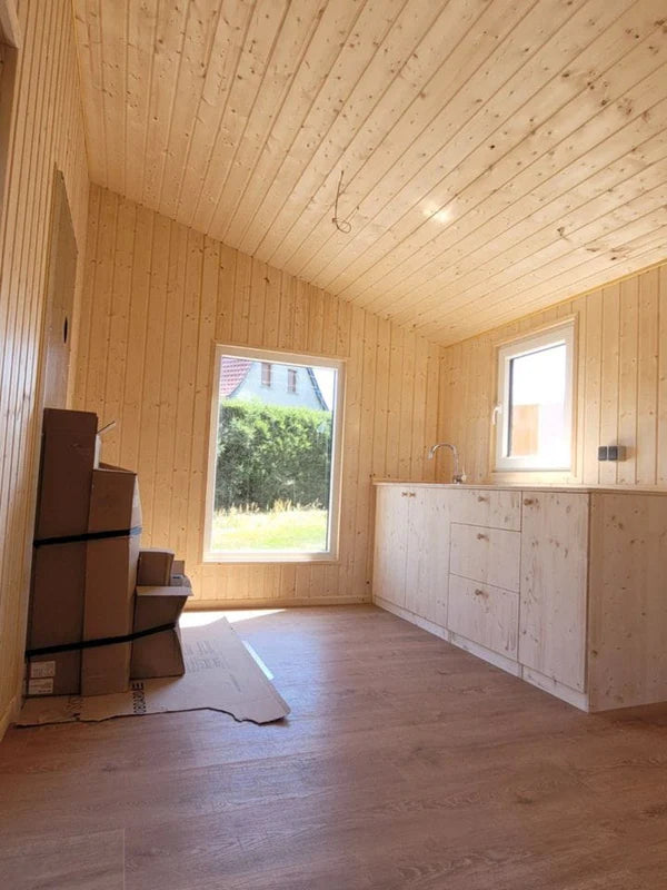 Container trailer mobile da 20 piedi – casa ecologica e multiuso