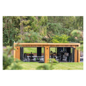 Container Palestra da 60m² – soluzione fitness trasportabile e modulare completa