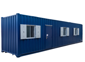 Container adibito a ufficio "Cube" alto 40 piedi – Spazio professionale flessibile e sicuro